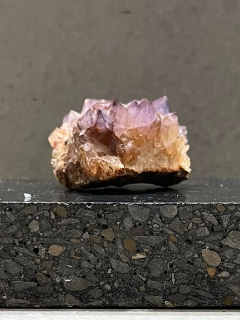 Raw Naturtal Amethyst Crystal Cluster, 7.9 ozs.